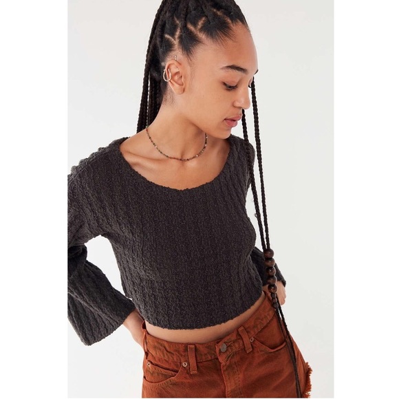 Urban Outfitters | Sweaters | Uo Samantha Boat Neck Cropped Sweater |  Poshmark